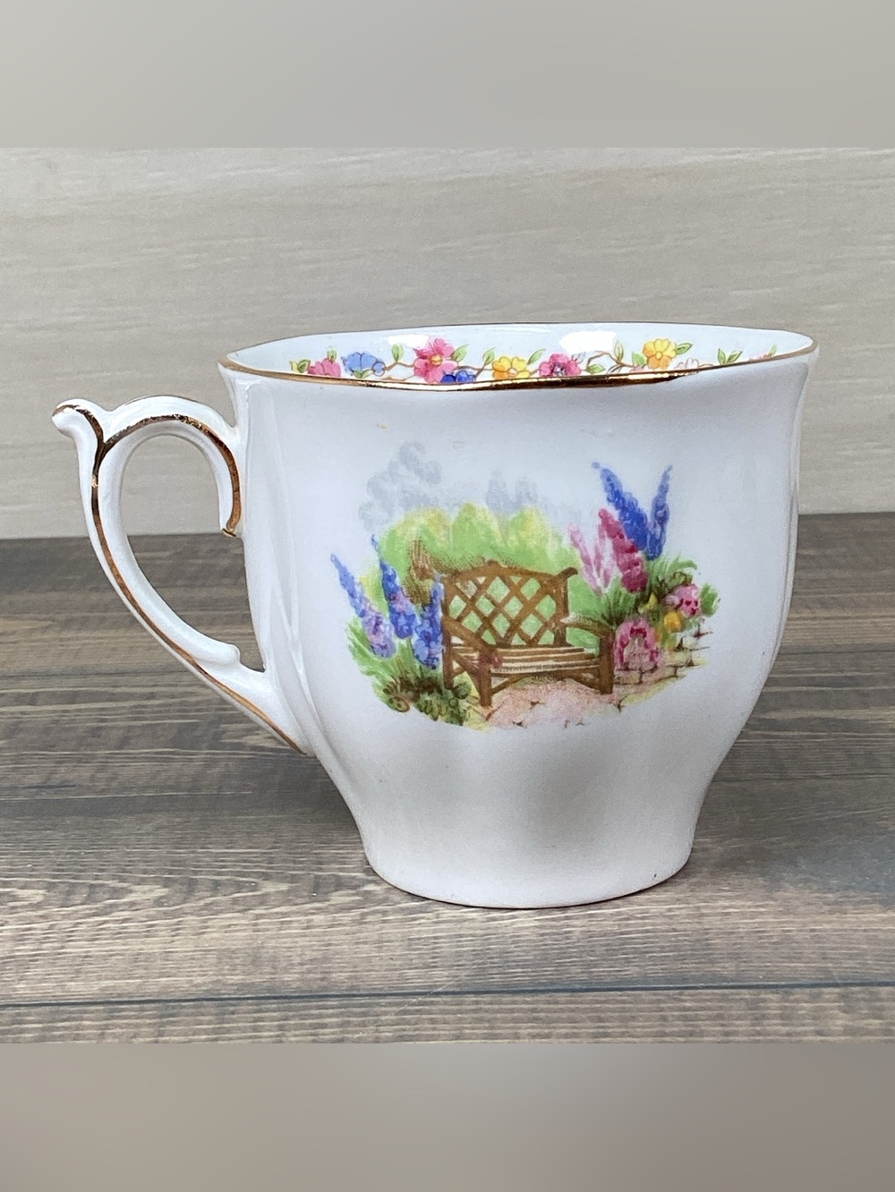 Vintage Bell Fine Bone China England ‘Rose Cottage’ Pattern Tea Cup & Saucer Set - Picture 10 of 16